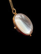 LARGE VICTORIAN OVAL 18CT GOLD & ROCK CRYSTAL LOCKET