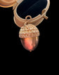 VICTORIAN SUPER SIZED 9CT GOLD ACORN POMANDER PENDANT