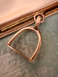 ANTIQUE 9CT GOLD STIRRUP PENDANT