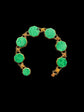 19TH CENTURY MALACHITE & 18CT GOLD BRACELET