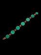 19TH CENTURY MALACHITE & 18CT GOLD BRACELET