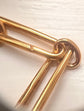 ANTIQUE 15CT GOLD PAPERCLIP ALBERT CHAIN