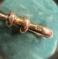 VICTORIAN 9CT GOLD DOUBLE DOGCLIP