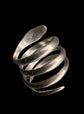 VICTORIAN SILVER COILED SNAKE RING