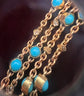 VICTORIAN TURQUOISE & DIAMOND CHAIN