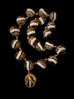 VICTORIAN BANDED AGATE & SNAKE GILT NECKLACE