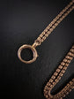 VICTORIAN 15CT GOLD PIERCED BOX LINK CHAIN