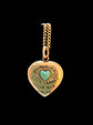 A VICTORIAN 15CT GOLD LOVE HEART PENDANT