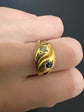 VICTORIAN 18CT GOLD DOUBLE SNAKE RING