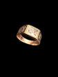 FRENCH 19TH CENTURY ENAMEL PENSEÉ RING