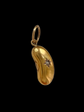 VICTORIAN 15CT GOLD & DIAMOND LUCKY BEANY PENDANT