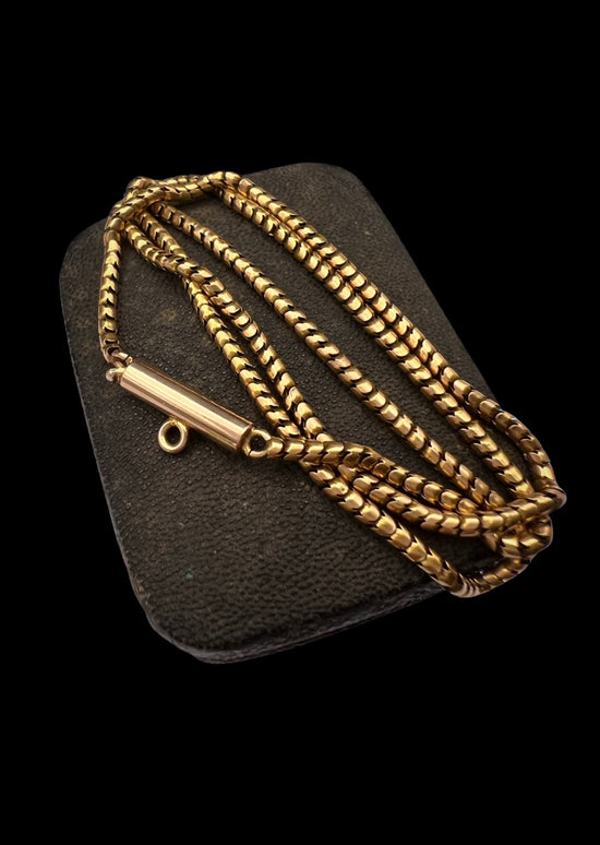 VICTORIAN 15CT GOLD SNAKE CHAIN