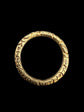 GEORGIAN LARGE CHUNKY 15CT GOLD CHASED SPLIT RING