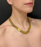 VICTORIAN 15CT GOLD FLAT COLLAR NECKLACE