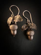 VICTORIAN SILVER ACORN EARRINGS