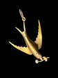 VICTORIAN 15CT GOLD SWALLOW BIRD PENDANT