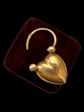 VICTORIAN 15CT GOLD PUFFY HEART PADLOCK