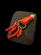 19TH CENTURY CORAL HAND PENDANT