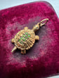 VICTORIAN 15CT GOLD TORTOISE PENDANT