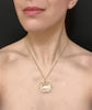 LARGE 18CT GOLD & ROCK CRYSTAL SPINNER PENDANT