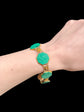 19TH CENTURY MALACHITE & 18CT GOLD BRACELET