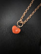 VICTORIAN CORAL HEART PENDANT