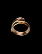 VICTORIAN 18CT GOLD & DIAMOND COILED SNAKE RING