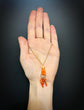 19TH CENTURY CORAL HAND PENDANT