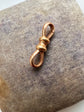 ANTIQUE 15CT GOLD DOUBLE DOGCLIP