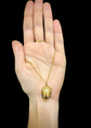 VICTORIAN SUPER SIZED 9CT GOLD ACORN POMANDER PENDANT