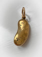 VICTORIAN 15CT GOLD & SAPPHIRE LUCKY BEAN PENDANT