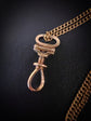 LARGE FRENCH 18CT GOLD ANTIQUE DOG CLIP / BAIL