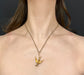 VICTORIAN 15CT GOLD SWALLOW BIRD PENDANT