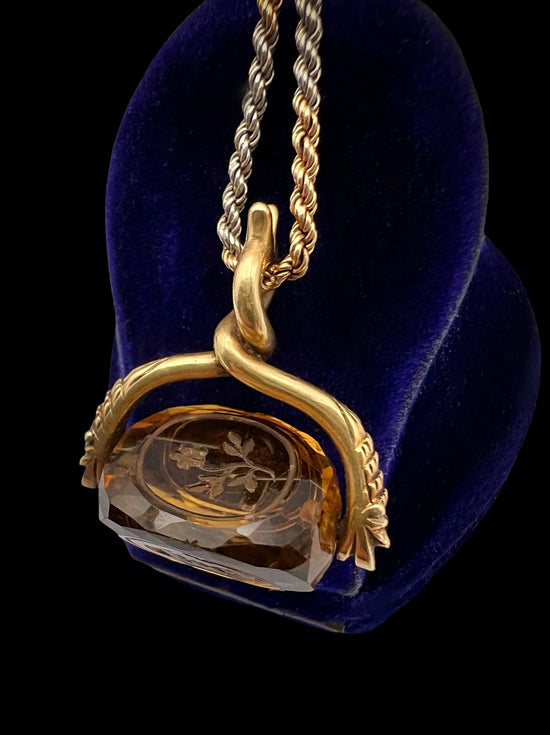 19TH CENTURY SNAKE SPINNER PENDANT