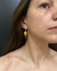 ETRUSCAN REVIVAL SNAKE & SPHERE DROP EARRINGS