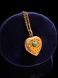 A VICTORIAN 15CT GOLD LOVE HEART PENDANT