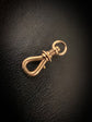 19TH CENTURY 9CT GOLD TWIST DOG CLIP