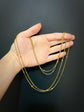 VICTORIAN 15CT GOLD KNOT & CURB GUARD CHAIN