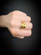 CHUNKY VICTORIAN 15CT GOLD COILED SNAKE RING