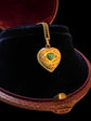 A VICTORIAN 15CT GOLD LOVE HEART PENDANT