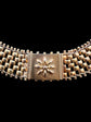 VICTORIAN 15CT GOLD FLAT COLLAR NECKLACE