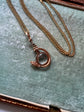 VICTORIAN COILED SNAKE & MOONSTONE PENDANT