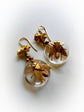 VICTORIAN GOLD FLY & ROCK CRYSTAL EARRINGS