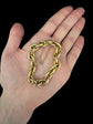 VICTORIAN CHUNKY 15CT GOLD BRACELET WITH TURQUOISE CLASP