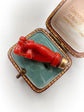 EARLY 19TH CENTURY CORAL HAND WITH BINOCULARS PENDANT