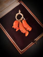 EARLY 19TH CENTURY PUNCHINELLO CORAL PENDANTS WITH LARGE BOLT RING BAIL