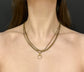 VICTORIAN 15CT GOLD PIERCED BOX LINK CHAIN