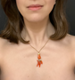 19TH CENTURY CORAL HAND PENDANT