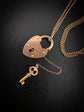 VICTORIAN 15CT GOLD WORKING PADLOCK & KEY