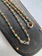 VICTORIAN TURQUOISE & 15CT GOLD CHAIN